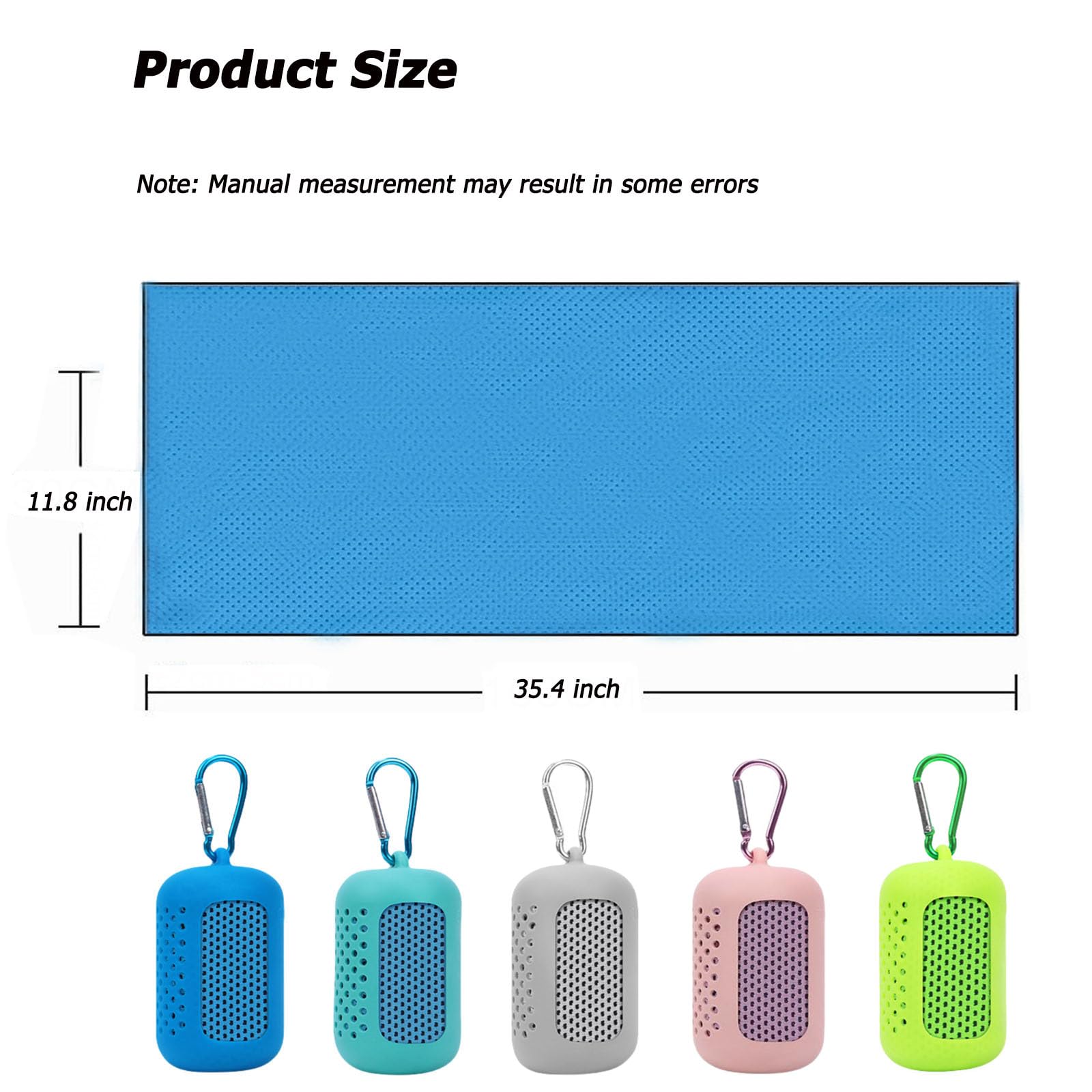 GHYTRIGEN 10 Pack Cooling Towels,Portable Silicone Set Cooling Towels Set,Cooling Towels for Neck and face,Microfiber Chilly Towels Soft Breathable Gym Ice Towel(5 Colors, 2 Strips per Color