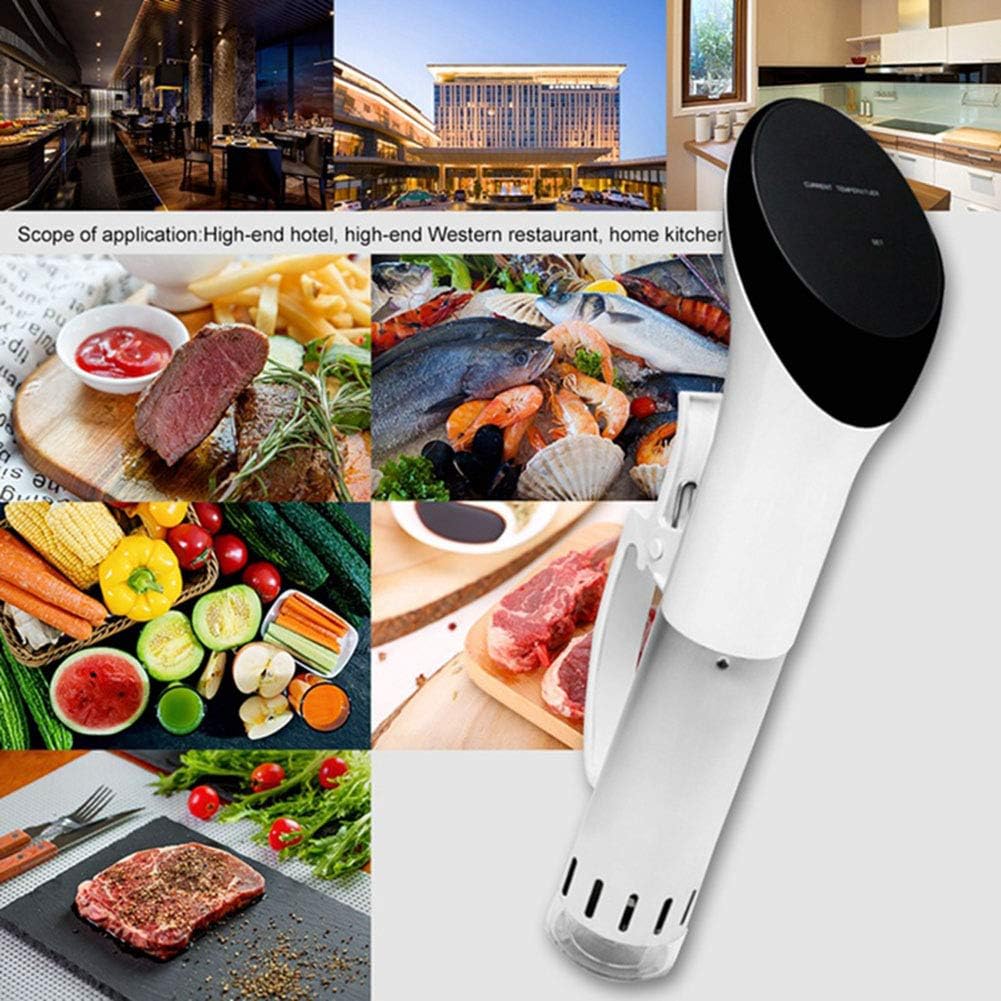 Sous Vide Stick Black Immersion Circulator Precision Saucepan Immersion Tauchzikulator, LCD Touch Screen with Precise Temperature Digital Timer IPX7 Waterproof 1000 Watts,110v