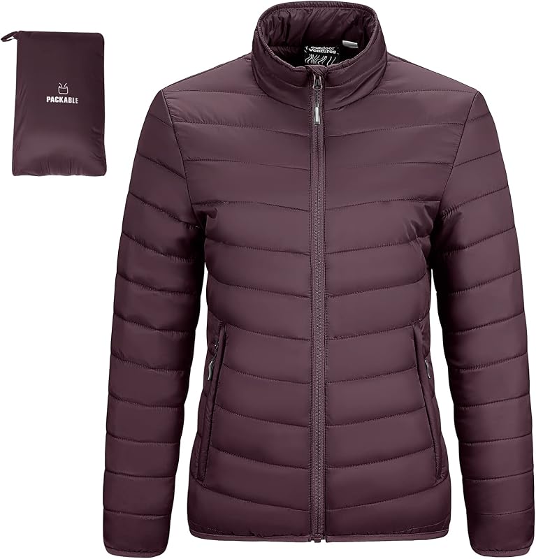 Women's Packable Puffer Jacket Lightweight Winter Coat