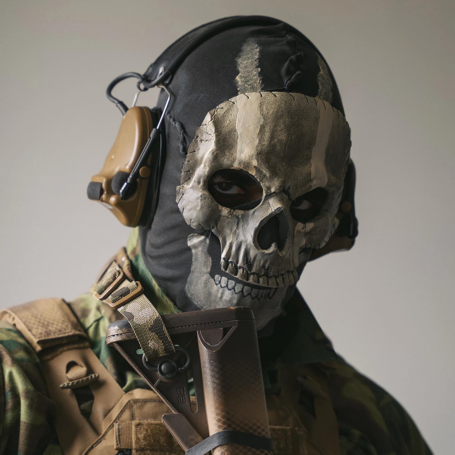 greitenty タラ ゴーストマスク MW2 スカル スケルトン ラテックス フルヘッドマスク ハロウィン コスプレ 小道具 ウォーフェアゲーム アウトドアスポーツ用