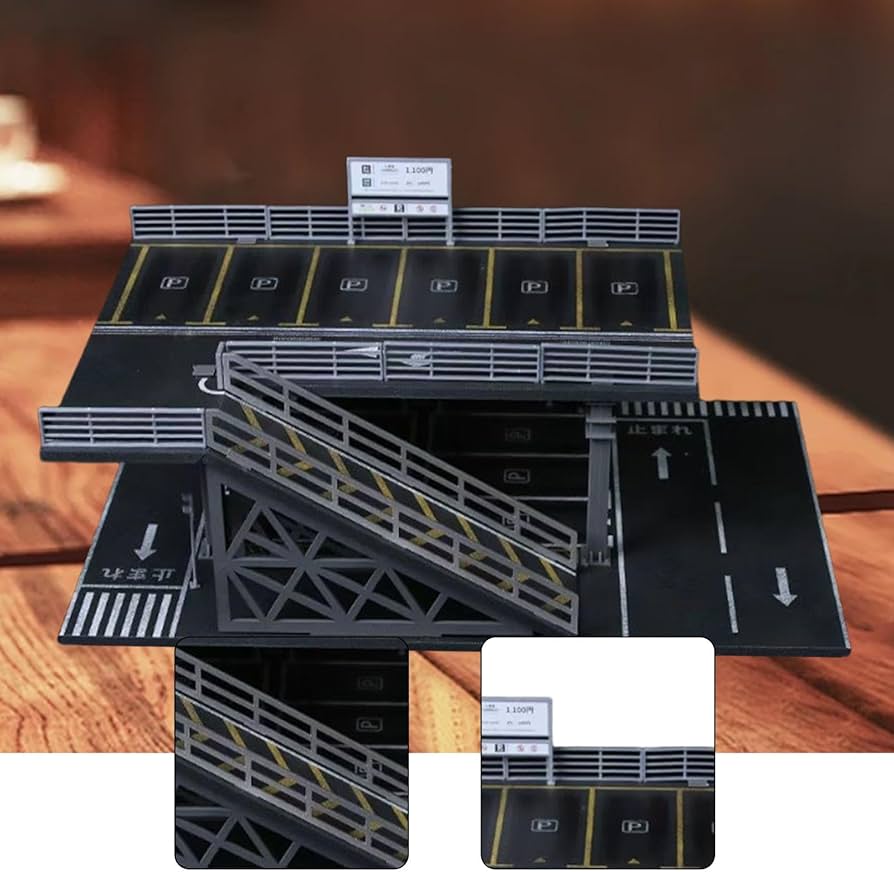 Amazon.co.jp: Dickly 【2025新登場】 1/64スケール 駐車場ジオラマ