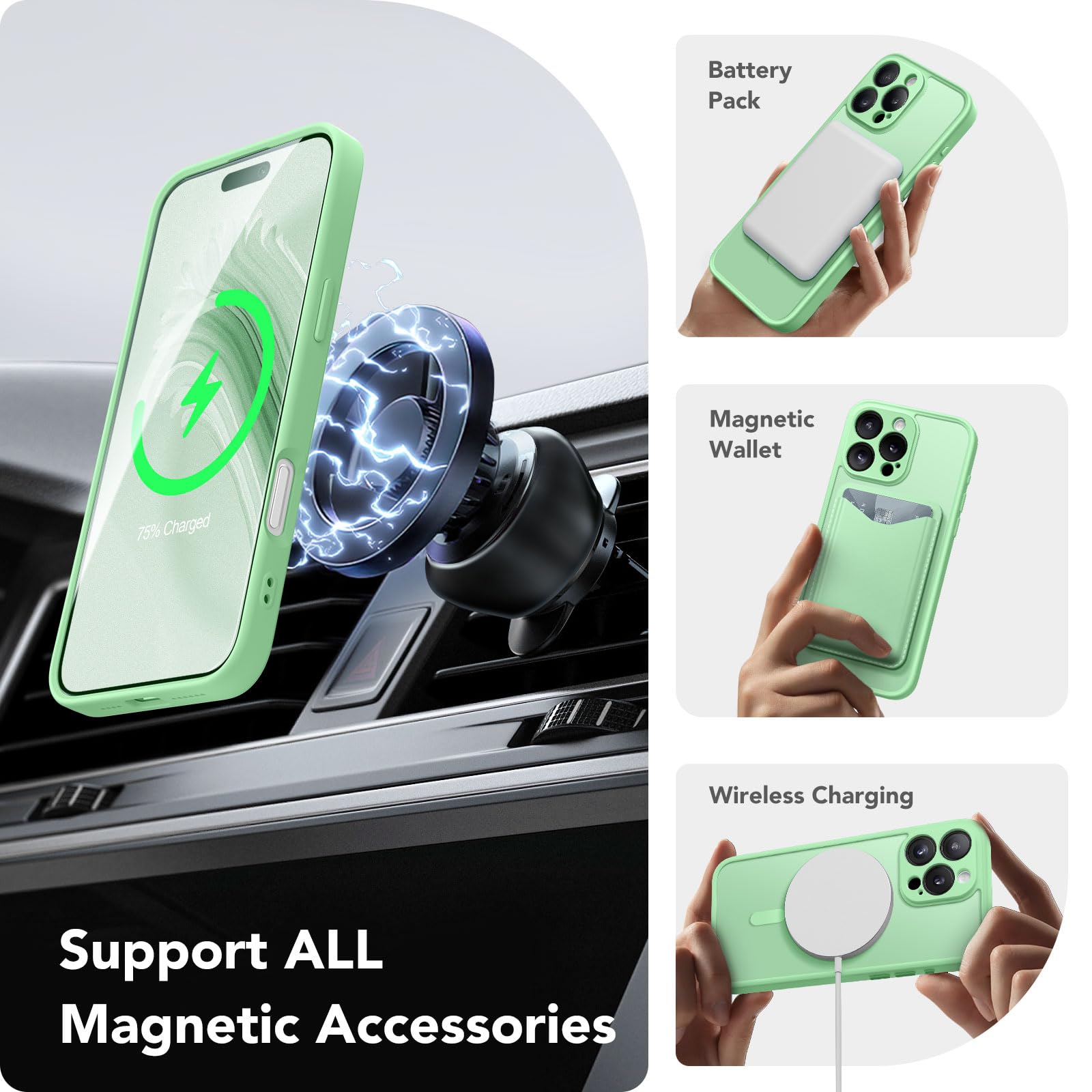 CAPRARO Magnetic Compatible with iPhone 16 Pro Max Case - Image 3