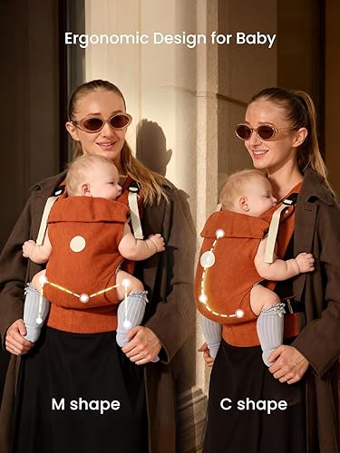 Miniatura 5 de GROWNSY Portabebés, cierre de liberación de un solo clic para fácil de usar, acogedor portabebés para recién nacidos a niños pequeños con soporte