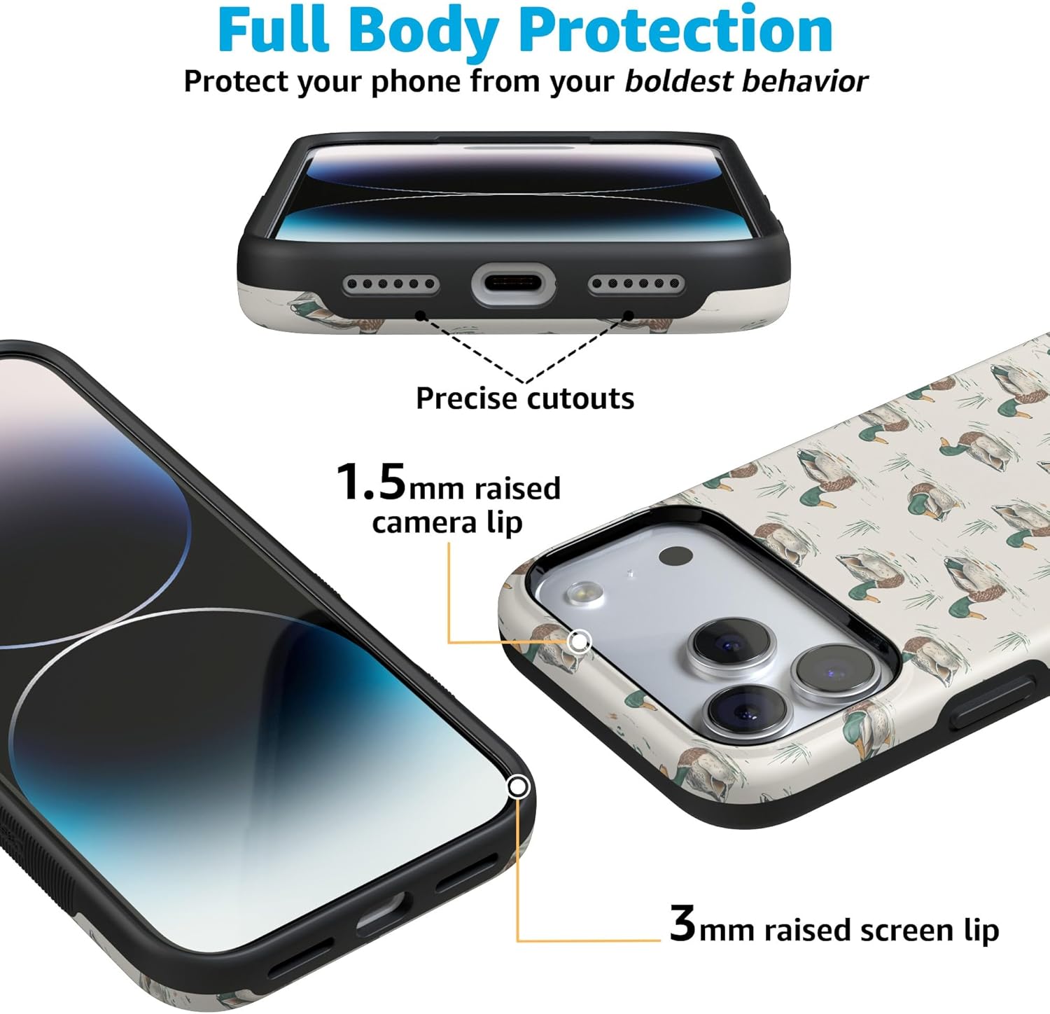Casely iPhone 17 Pro Max Case | The Boyfriend Collection | Mallard & Co. | Bold Protective Design | Compatible with MagSafe - Image 6