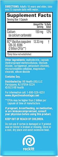 Miniatura 12 de Probióticos diarios en cápsulas Digestive Advantage, 166, 1, 1