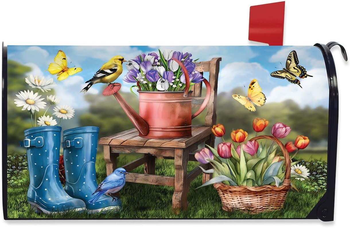 Briarwood Lane in the Garden Mailbox Cover