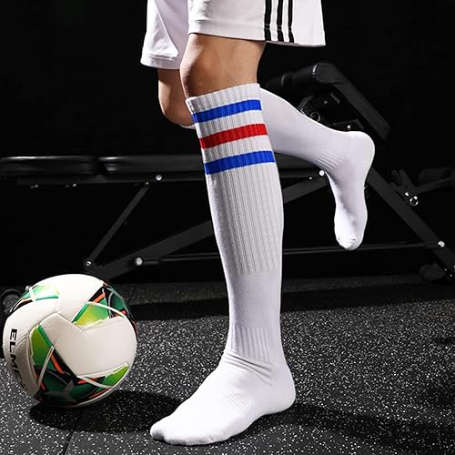 Miniatura 6 de Juego de 5 bandas para el sudor y calcetines a rayas, bandas para el sudor de los años 80, disfraz de los años 90, bandas para el sudor de muñeca