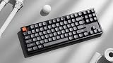 Keychron K8 Max Clavier mécanique sans Fil, 2,4 GHz/Bluetooth/USB-C, LED Blanche, QMK/Via, Macros programmables, PBT Keycaps, pour Mac Windows, Super Red Switch - 4