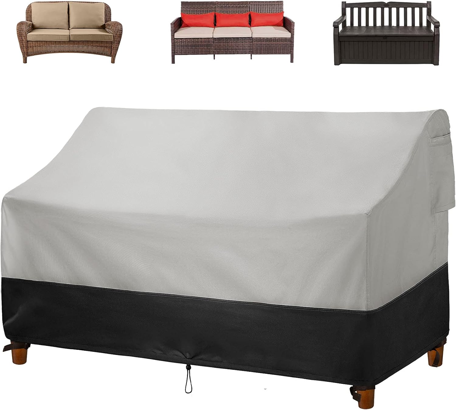 Kikcoin Patio Loveseat Cover, 100 Waterproof Outdoor