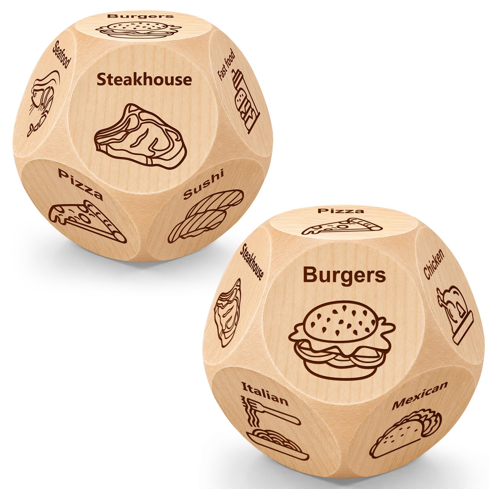 Winzwon Stocking Stuffers for Men Women, Date Night Food Decision Dice