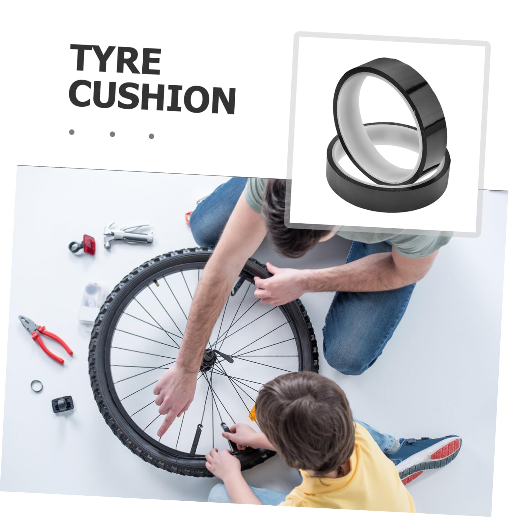 GOOHOCHY 2rolls Bike Tire Rim Tape Anti-Puncture and Air Leak Resistant Sealing Strip for Mountain and Road Bikes Options Easy Installation for Optimal Performance
