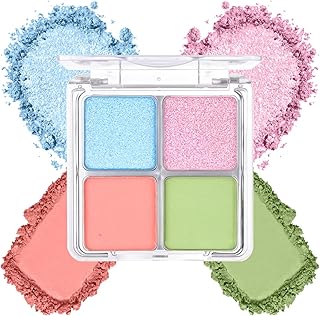 Paleta de maquillaje de sombra de ojos azul m...