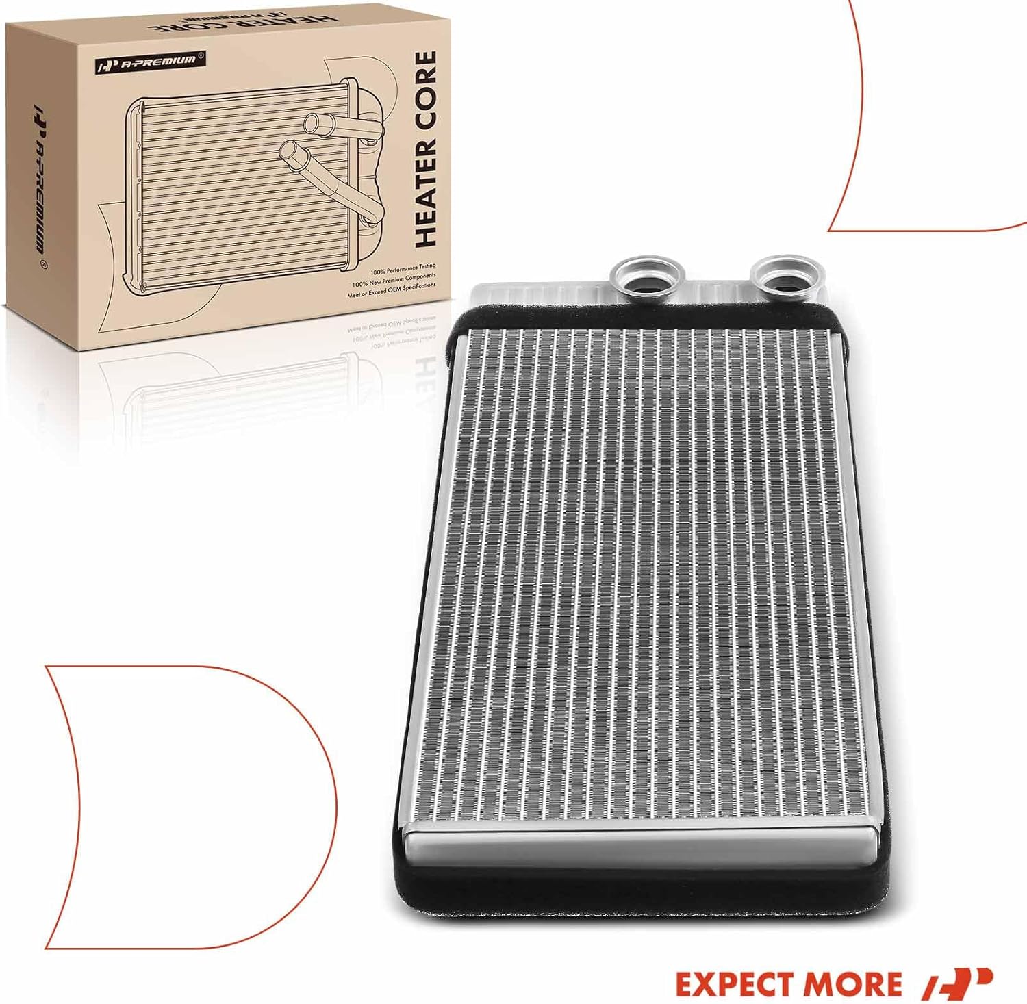 A-Premium Front HVAC Heater Core Compatible with Chrysler Pacifica 2017-2021, Voyager 2020-2021, 3.6L, Mini Passenger Van