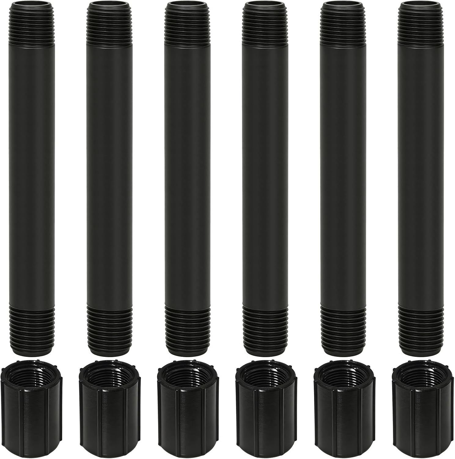 12 Pcs 1/2 Inch NPT Sprinkler Pipe Riser Extensions Fitting