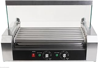 Commercial 30 Hot Dog 11 Roller Grill Cooker Machine hot Dog Roller is Perfect for Both Commercial and Household uses.