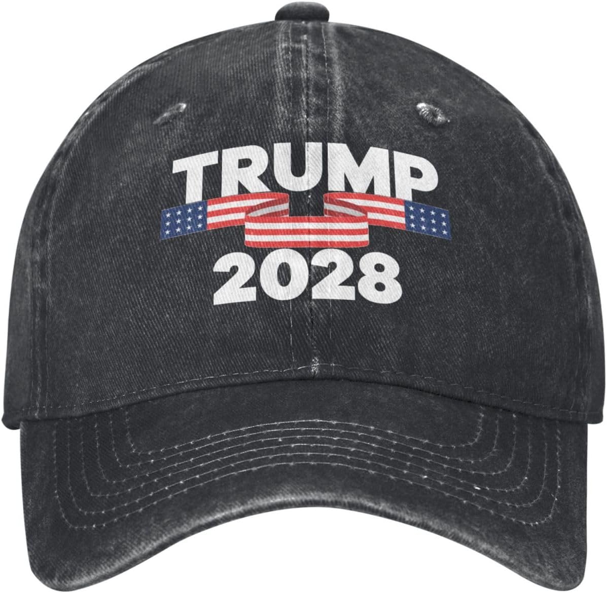 2028 Patriotic Flag for President Supporter Classic Baseball Cap for Men and Women Adjustable Dad Hat,Black - Image 2