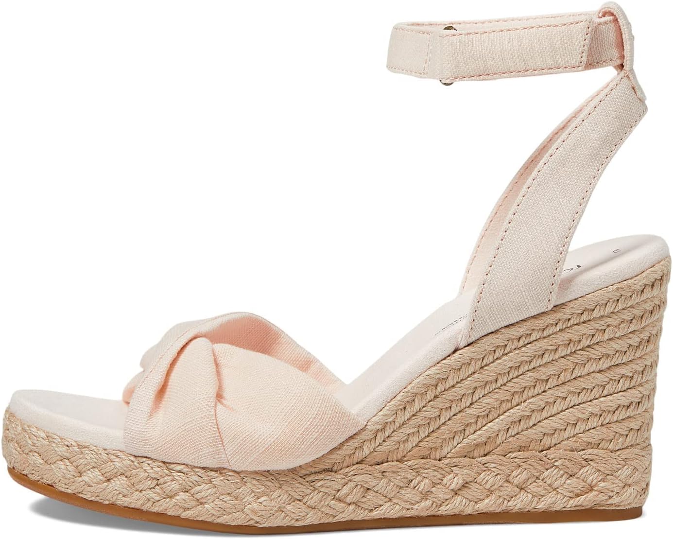 TOMS Women's Heeled Sandal Wedge, Dusty Peach, 9