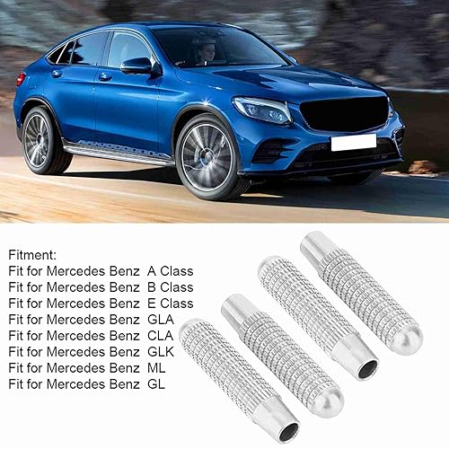 Miniatura 4 de 4 piezas de perno de puerta interior para cerradura, perno de bloqueo de puerta, perilla de aleación de aluminio, apta para A B E CLA GLA GLC GLK ML