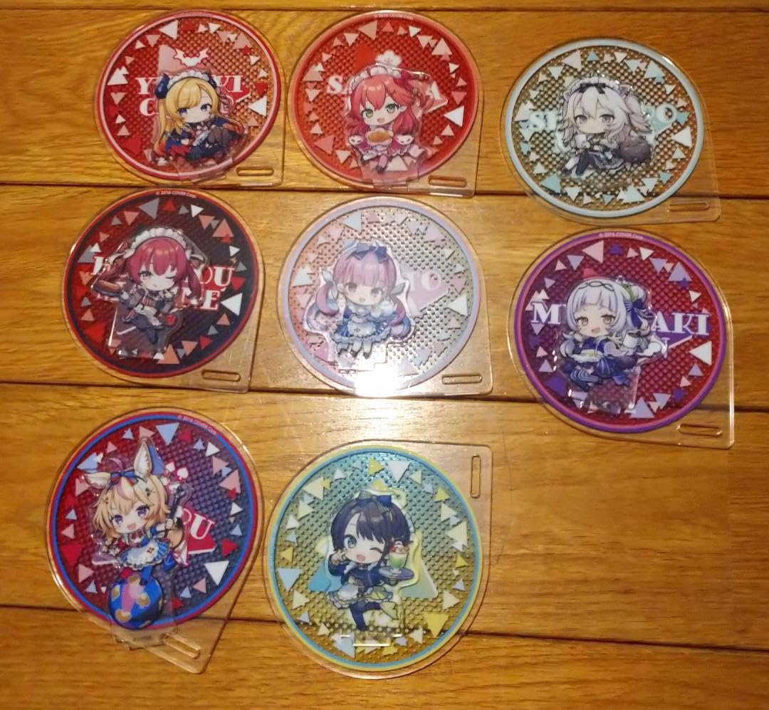 Amazon.co.jp: ホロライブ ホロクッキング アクリルコースター 8個  