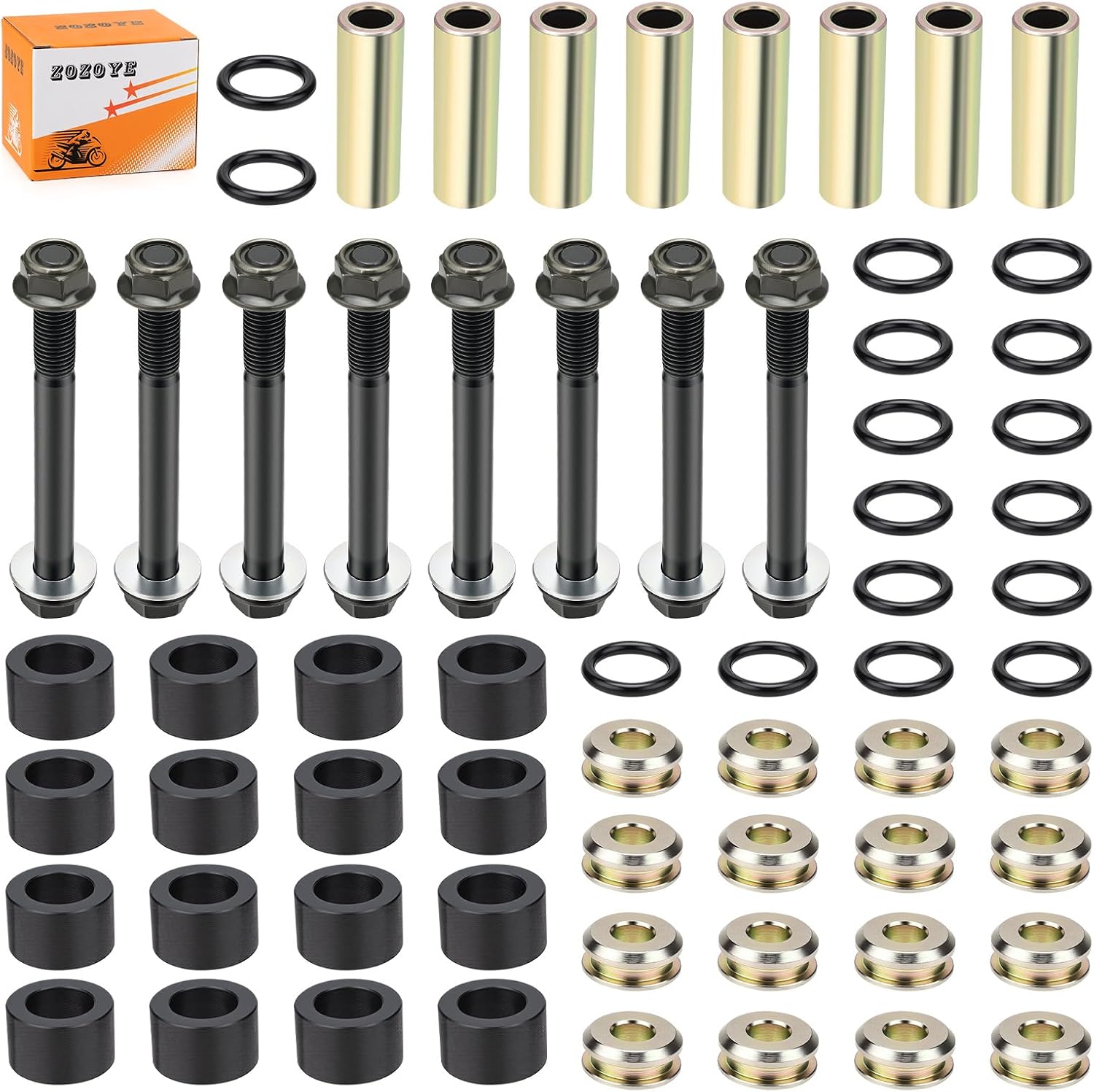 Front Or Rear Arm Bushing Kit For Polaris Ranger 1000 (Only Use Rear) 2021-2025 PRO XD 2000/4000 Full-Size (Only Use Front)2019-2026