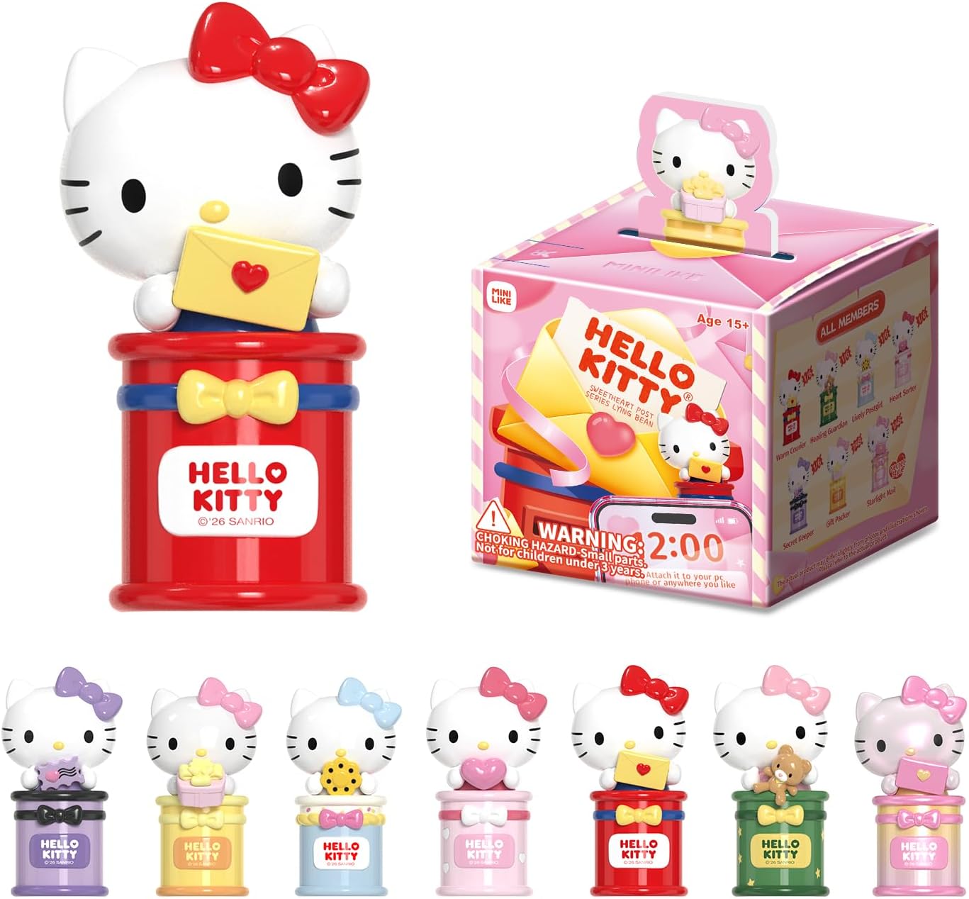 Hello Kitty Phone Decorations Blind Box Adhesive Decorative Mini Figures