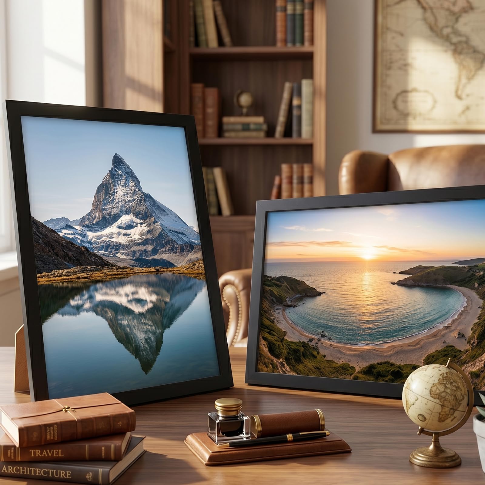 20 Stück A4 Bilderrahmen 29x21 cm Schwarz Fotorahmen Collage Set für Wohnzimmer Schlafzimmer Kinderzimmer Büro Treppenhaus Flur, Wand- oder Tischaufsteller