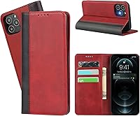 Vista 41 de Havaya Funda para iPhone 12 y iPhone 12 Pro, cartera compatible con magsaf 2 en 1, desmontable magnética con tarjetero y ranura trasera