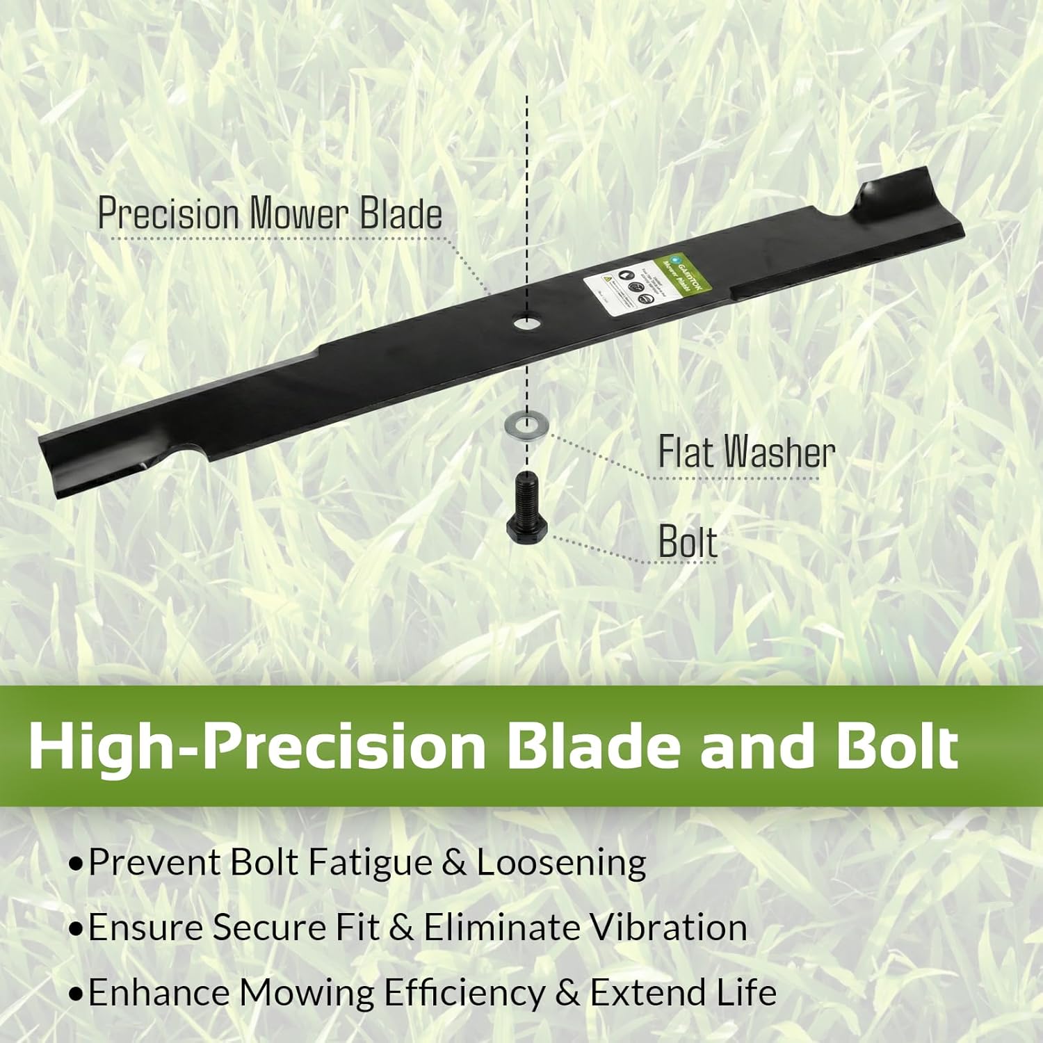 3-Pack High Lift Mower Blades Replacement for Bad Boy 038-7230-00 038-7202-00 Outlaw XP Rebel Rogue Diesel, Fits 72-Inch Deck Zero Turn Mowers, with 3 Bolts and 3 Washers