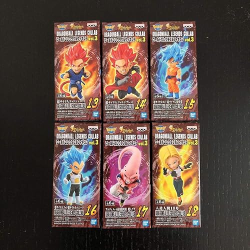 Banpresto DRAGONBALL LEGENDS COLLAB World Collectable vol.3 Figura 2.8 in 6set