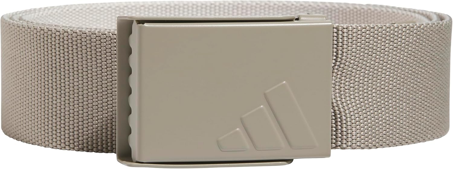 adidas Men's Reversible Webbing Golf Belt, Putty Beige/Alumina, One Size