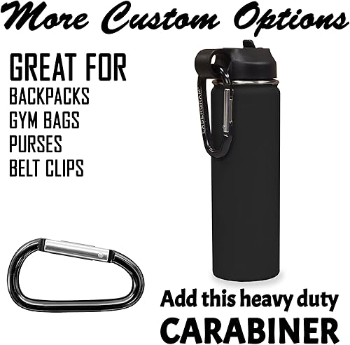 Miniatura 4 de LaserGram Botella de agua personalizada, Basketball Slam Dunk Man, acero inoxidable de doble pared aislada al vacío con popote superior, regalo