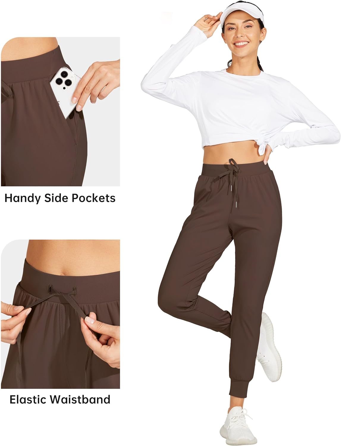 Willit Women's Joggers Pants Lightweight Athletic Sweatpants with Pockets Running Workout Casual Tapered Pants - Image 5