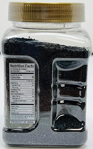 Miniatura 2 de Desi Kitchen Spices All Natural | Sin sal | Vegano | Sin OMG | Negro de semillas de sésamo | Semillas de Til (negro) | 8 oz (227 g)