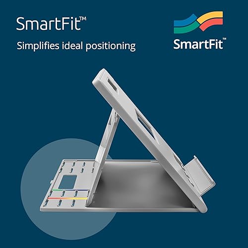 Miniatura 3 de Kensington SmartFit Easy Riser Go - Soporte grande para computadora portátil para oficina en casa, soporte ajustable de escritorio para laptop,