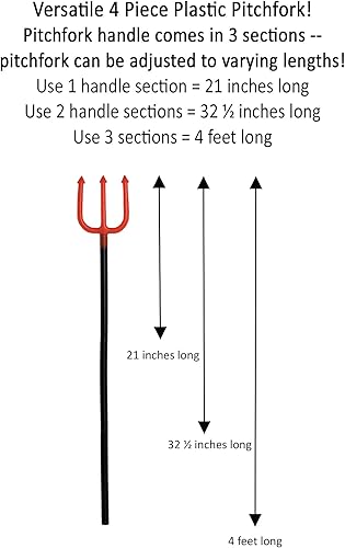 Miniatura 2 de Rubie's tridente para disfraz con mango plegable., talla única , 1 paquete