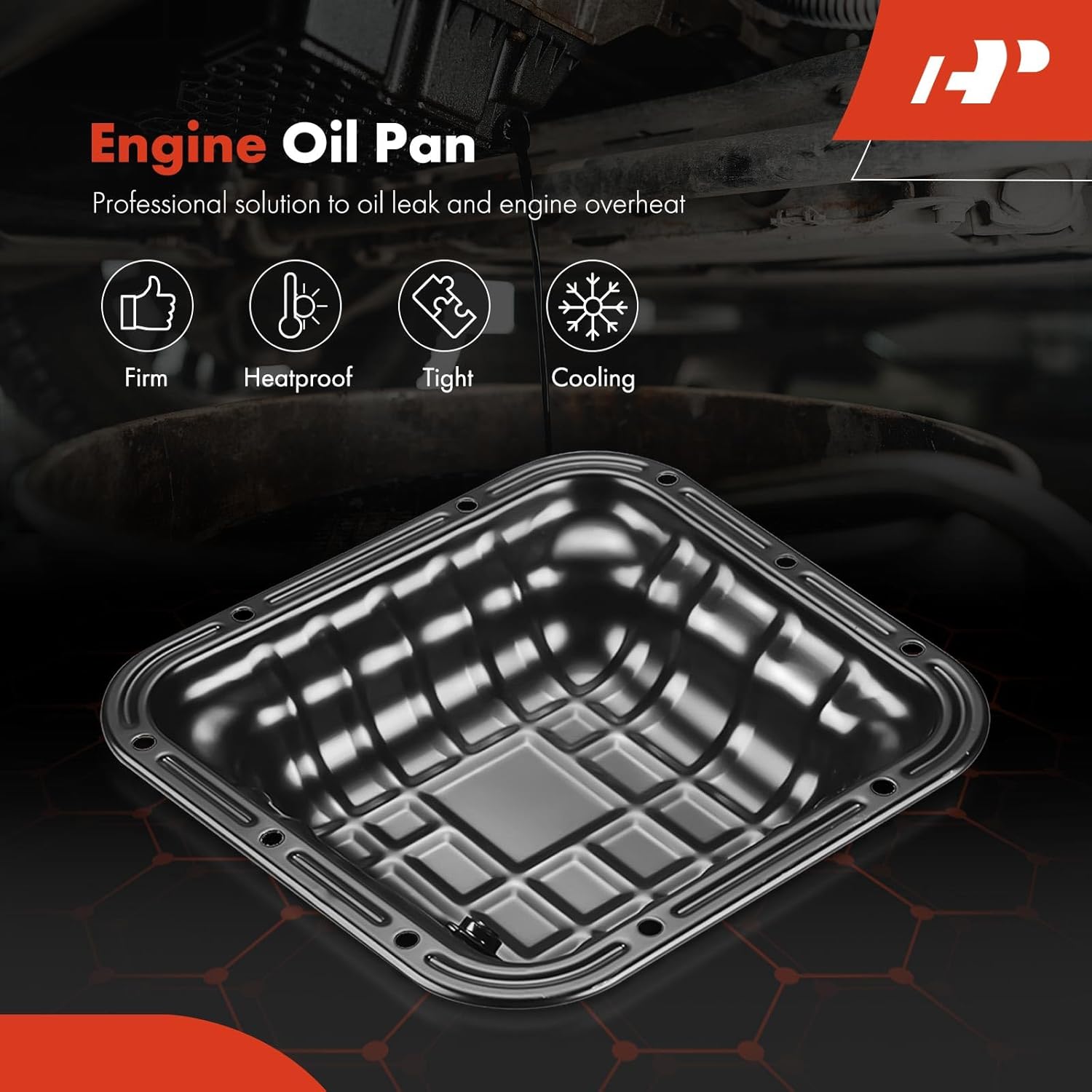 A-Premium Lower Engine Oil Pan Sump with Drain Plug Compatible with Nissan Altima 1993-2001, 2.4L