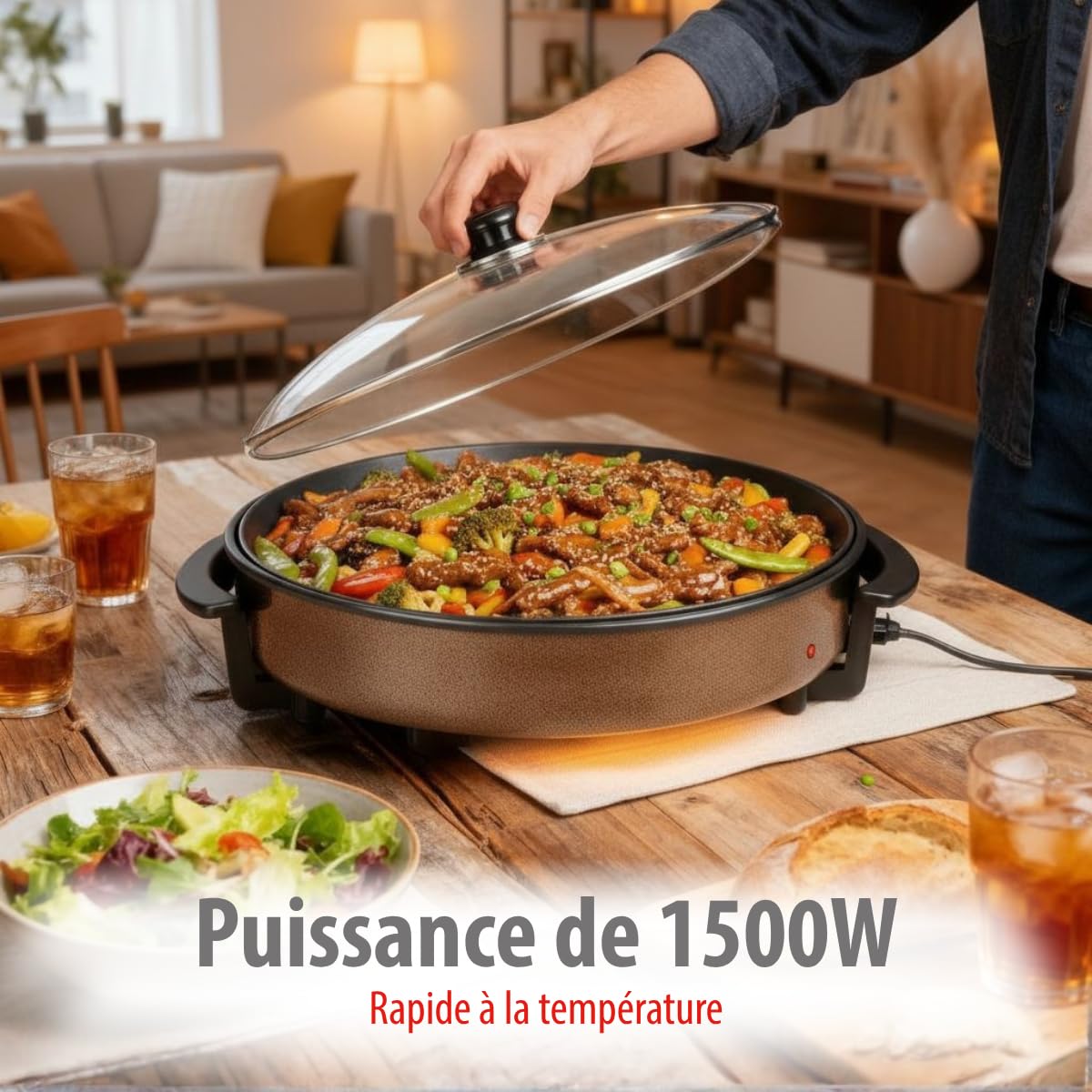 alpina DV-4042 Multifunctional pan, 1500 W, Black