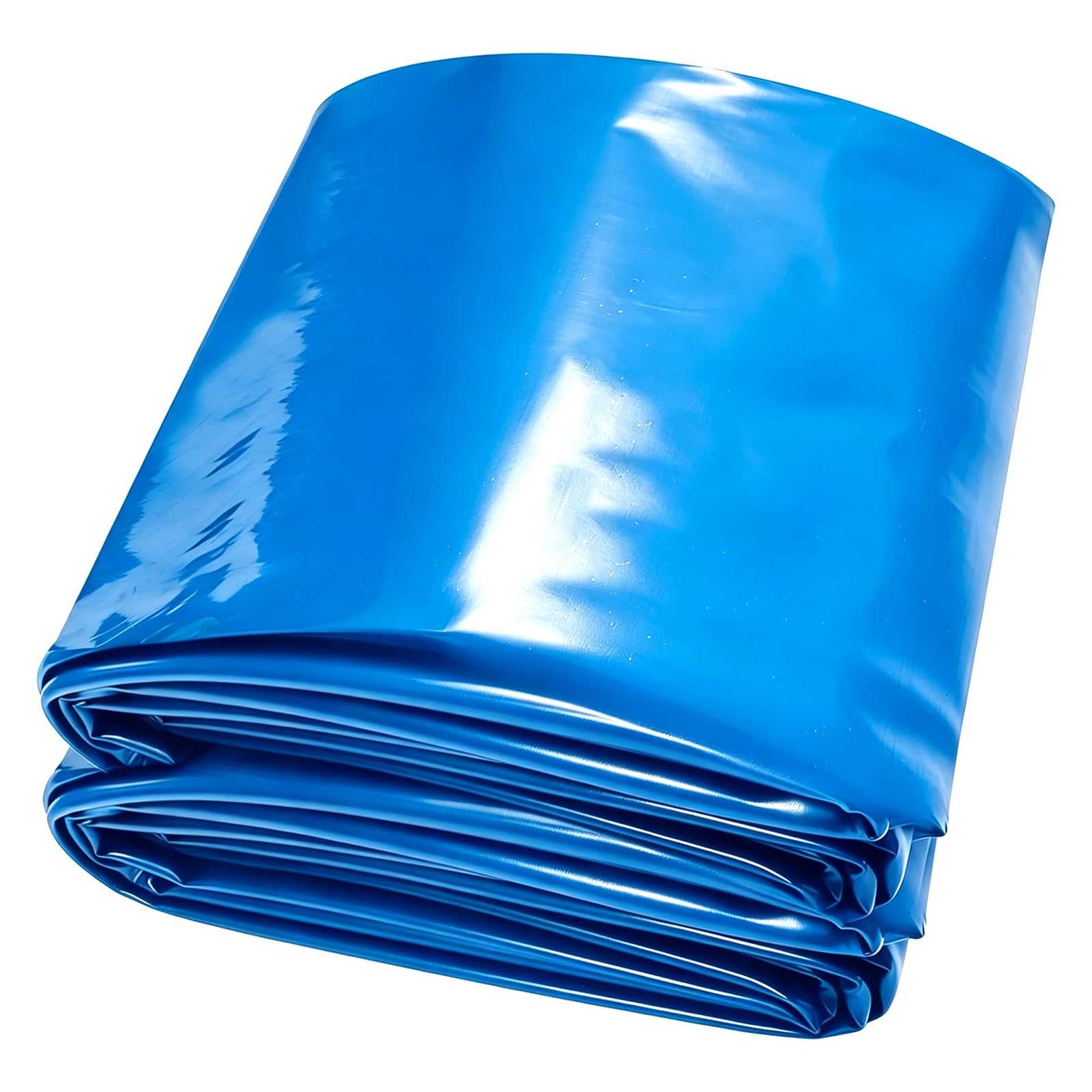 Membrana per laghetto Pesca Grande 7x10m 10x15m Pellicola Flessibile per Rivestimento laghetto in HDPE, Rivestimento per laghetto Blu Resistente per acquacoltura all'aperto(4x6m)
