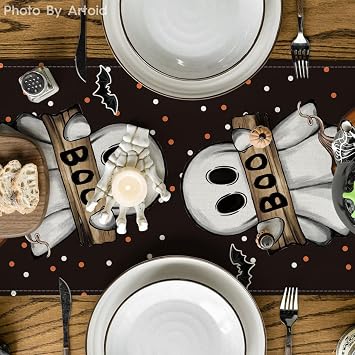 Artoid Mode 210 GSM Halloween Table Runner Home Party Decor 13x72 Inch