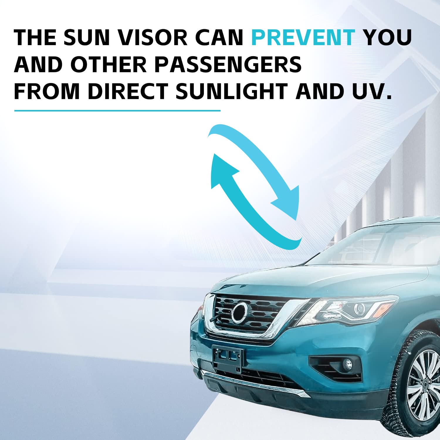 Kojem Left Driver & Right Passenger Sides Sun Visor w/Vanity Light Compatible with 2013-2018 Nissan Pathfinder 2013 Infiniti JX35 2014-2017 Infiniti QX60 - Replace for 96401-9PB0A 96400-9PB0A Tan