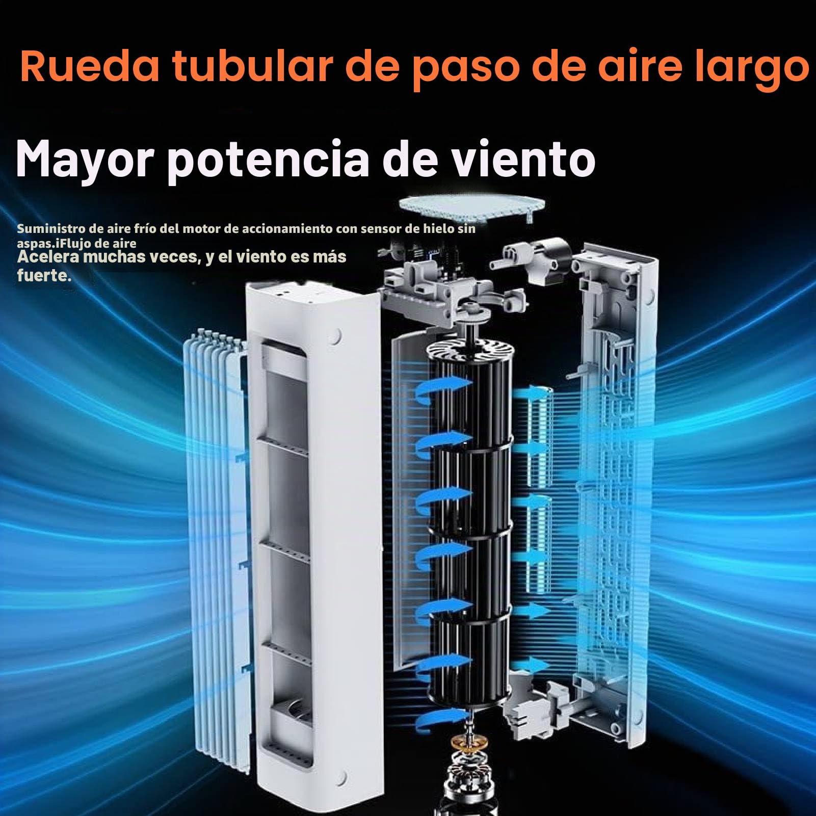 Breezamax, Breezamax, Breeze Max Air Cooler, Qinux Brizaac - Combate el calor abrasador y la humedad al instante, ultra silencioso de eficiencia energética de 3 velocidades, con gancho portátil