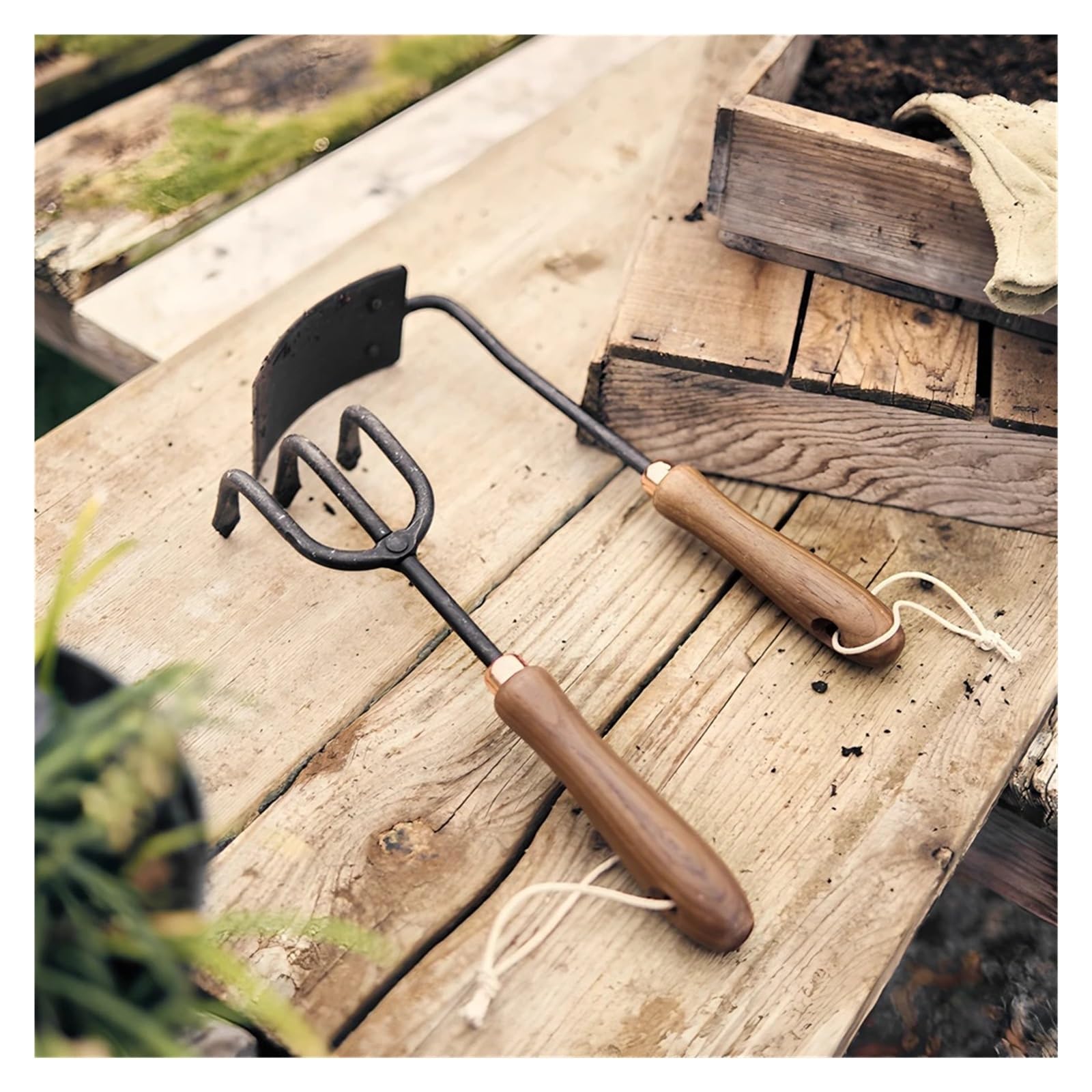Générique 1/3 pièces, Ensemble d'outils de Jardinage, râteau à Fleurs, Pelle Plage, Sol, Plante Culture Domestique, pin, Outils Jardin