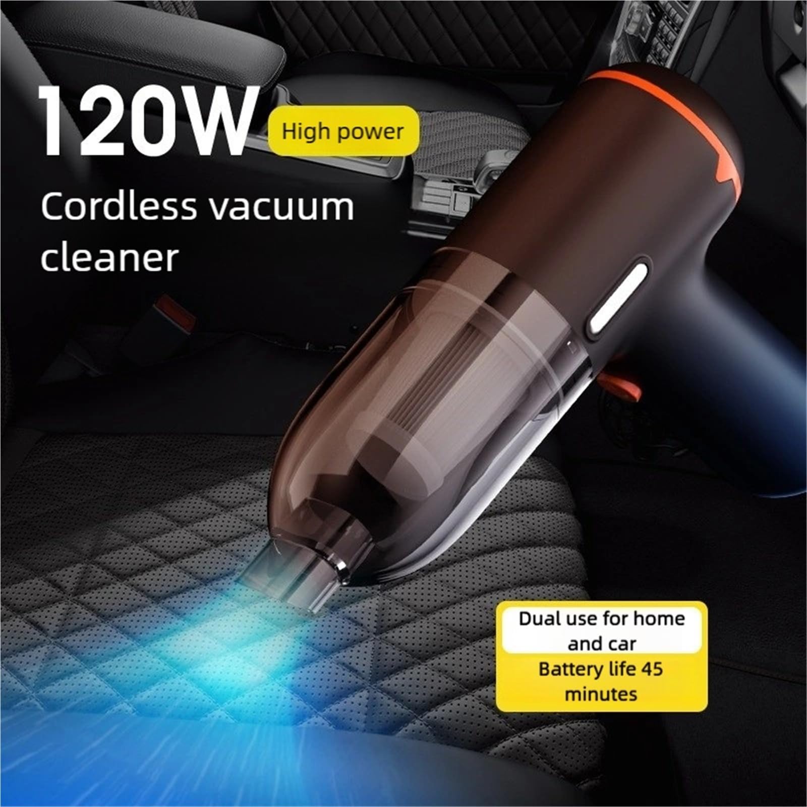 Handheld Car Vacuum Cleaner, Cordless Car Vacuum Cleaner, 9000Pa Vacuum And Air Duster, Rechargeable Portable Mini Hand Held for,Home,Office,Pet Hair(Gray)
