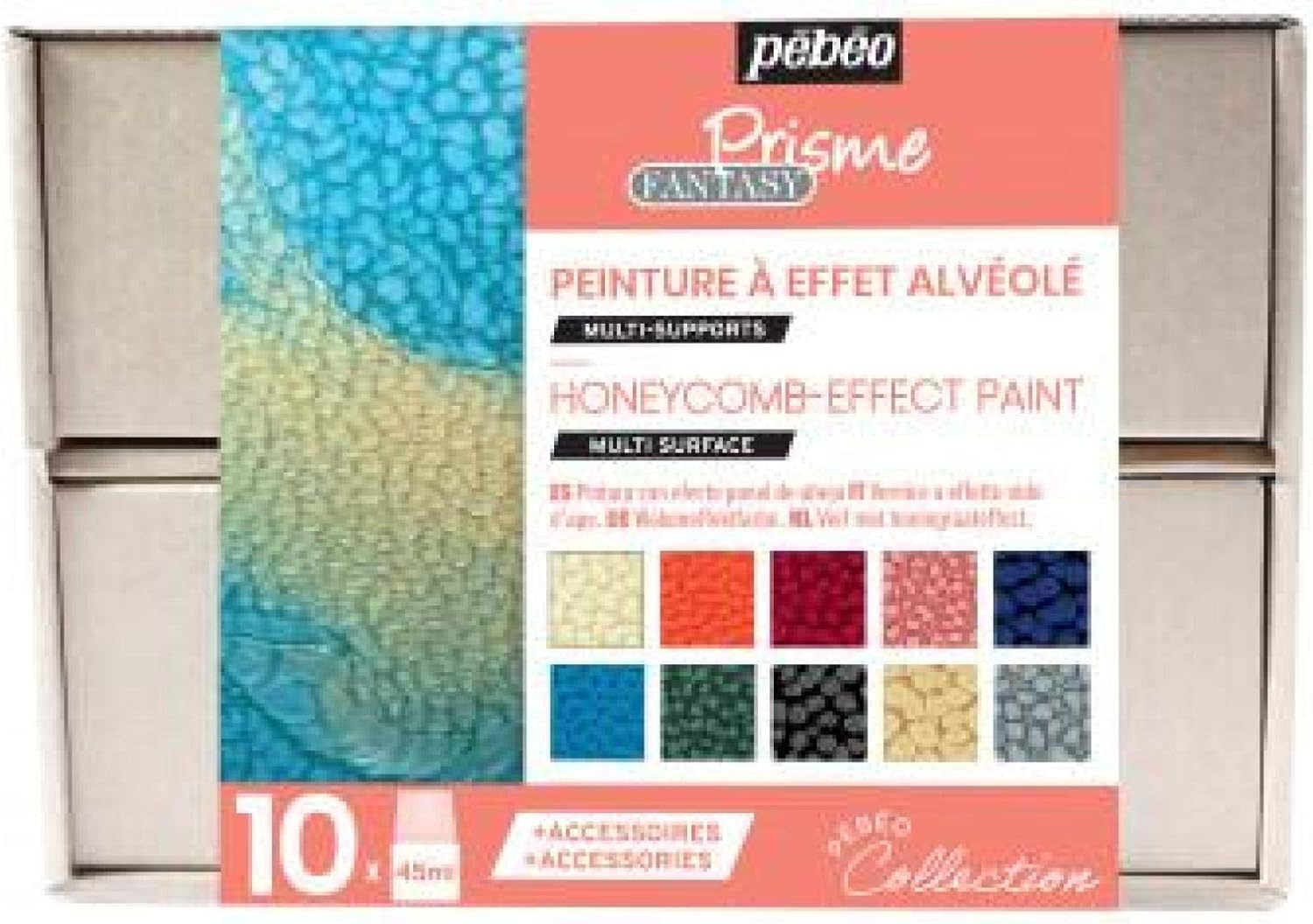 PEBEO 758431 Fantasy Prisme Collection Set, Assorted, 10X45ML