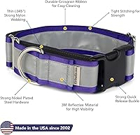 Vista 36 de If It Barks - Collar Martingala reflectante de 1.5 pulgadas con hebilla a presión rápida para perros - Ajustable - Fabricado en Estados Unidos