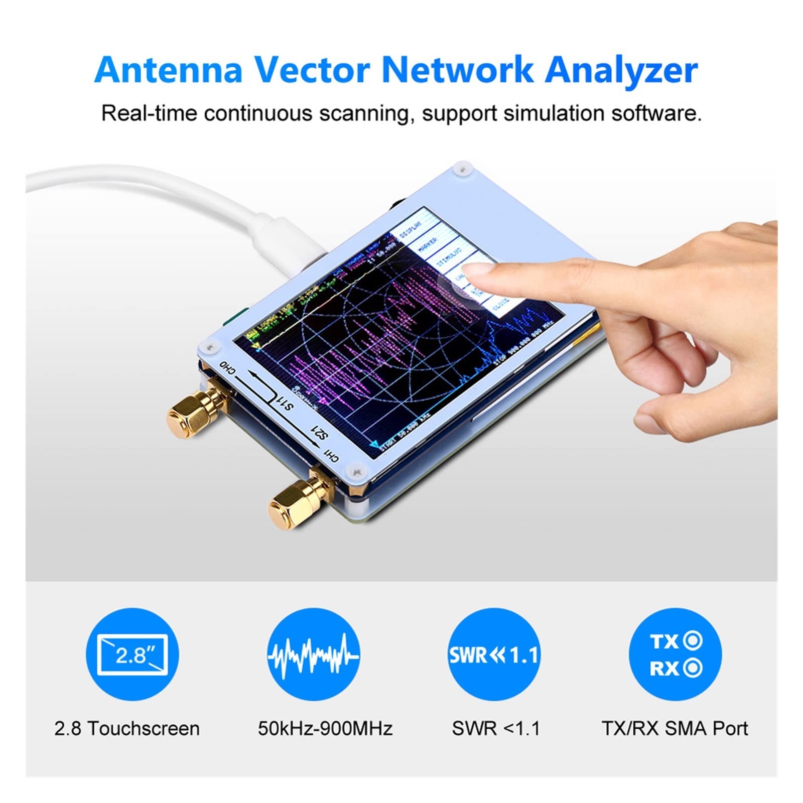 Amazon.co.jp: ネットワークアナライザー VNA ベクトル ネットワーク