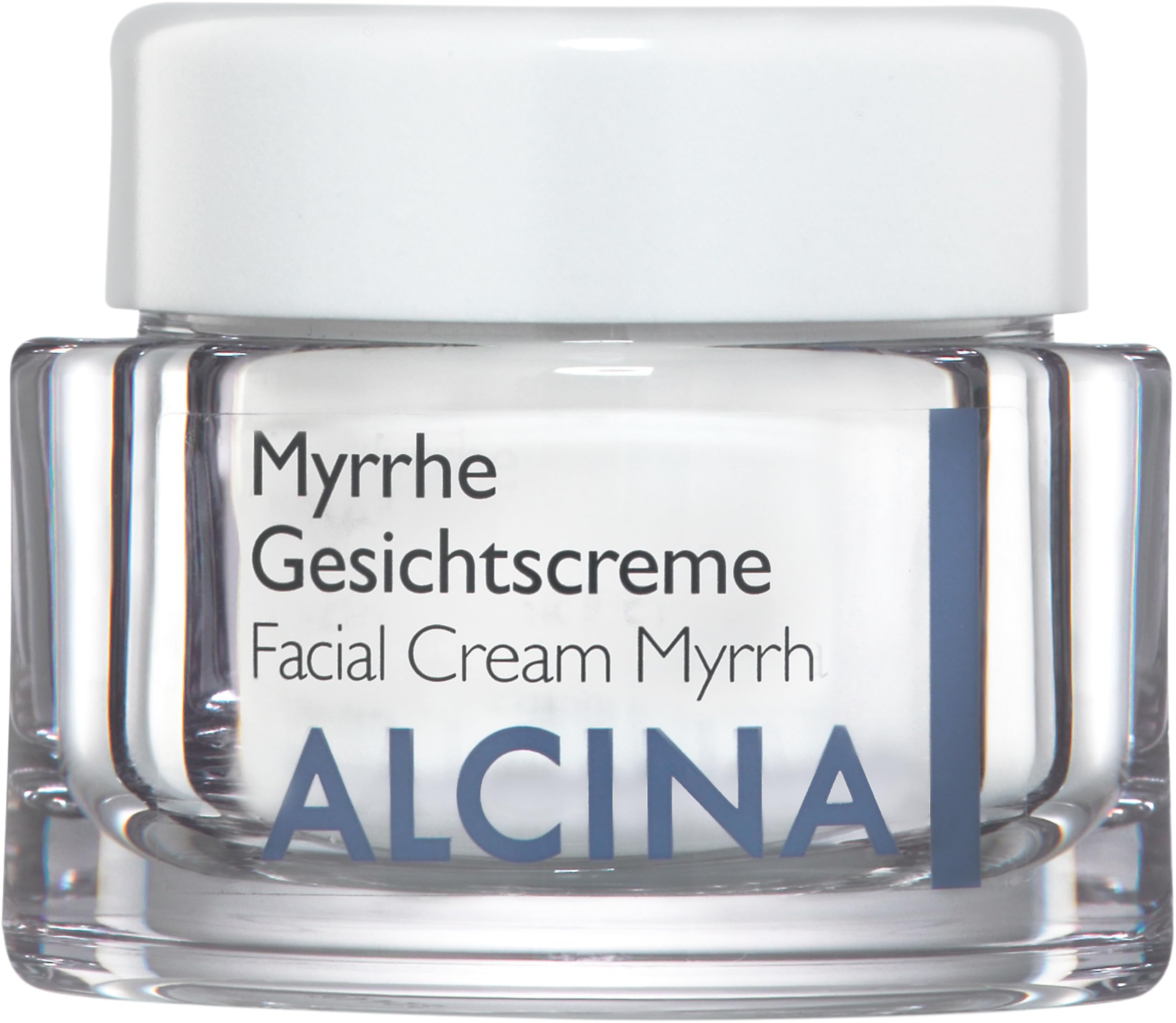 ALCINA Myrrhe Gesichtscreme - 1 x 50 ml - Reichhaltige Pflege für extrem trockene Haut - Reduziert Trockenheitsfältchen & spendet Feuchtigkeit - Samtig-weiche Textur - Mit Linolsäure & Bienenwachs