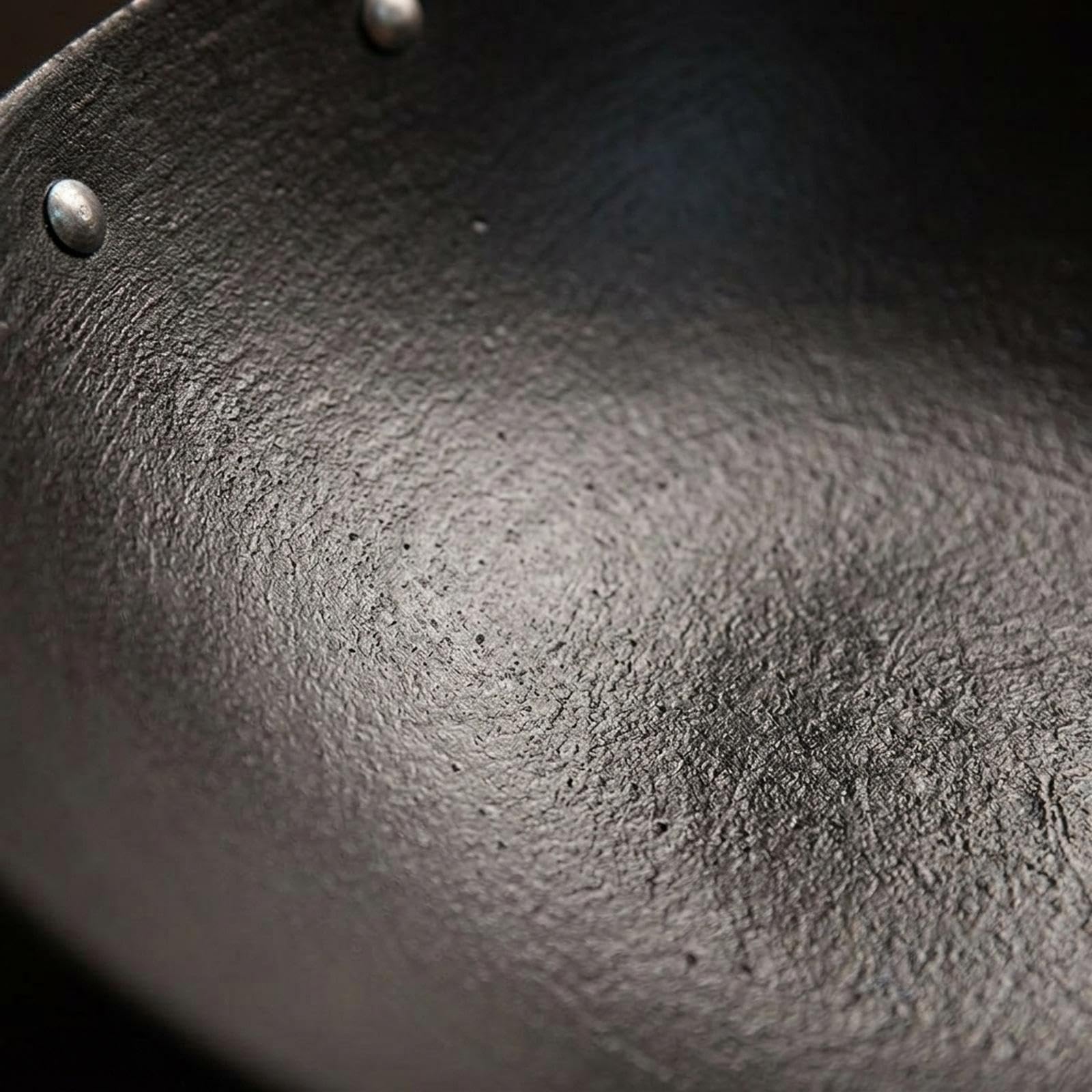 Wok Pan Pentola Wok per Cucinare Padella Antiaderente Ferro Artigianale Manico Ergonomico Adatto per Cucina Barbecue Regalo, 34cm