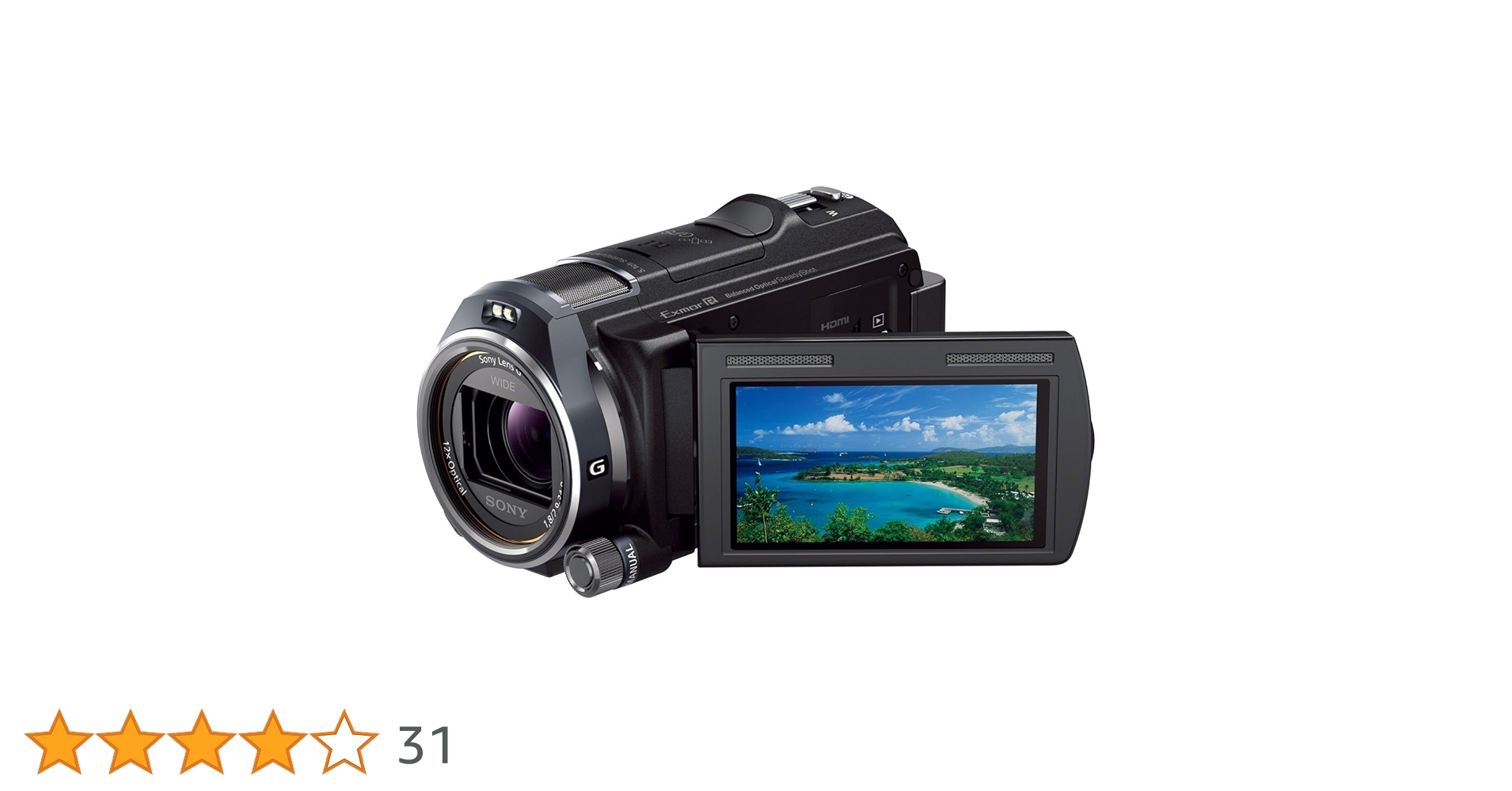 Amazon | SONY ビデオカメラ HANDYCAM CX630V 光学12倍 内蔵