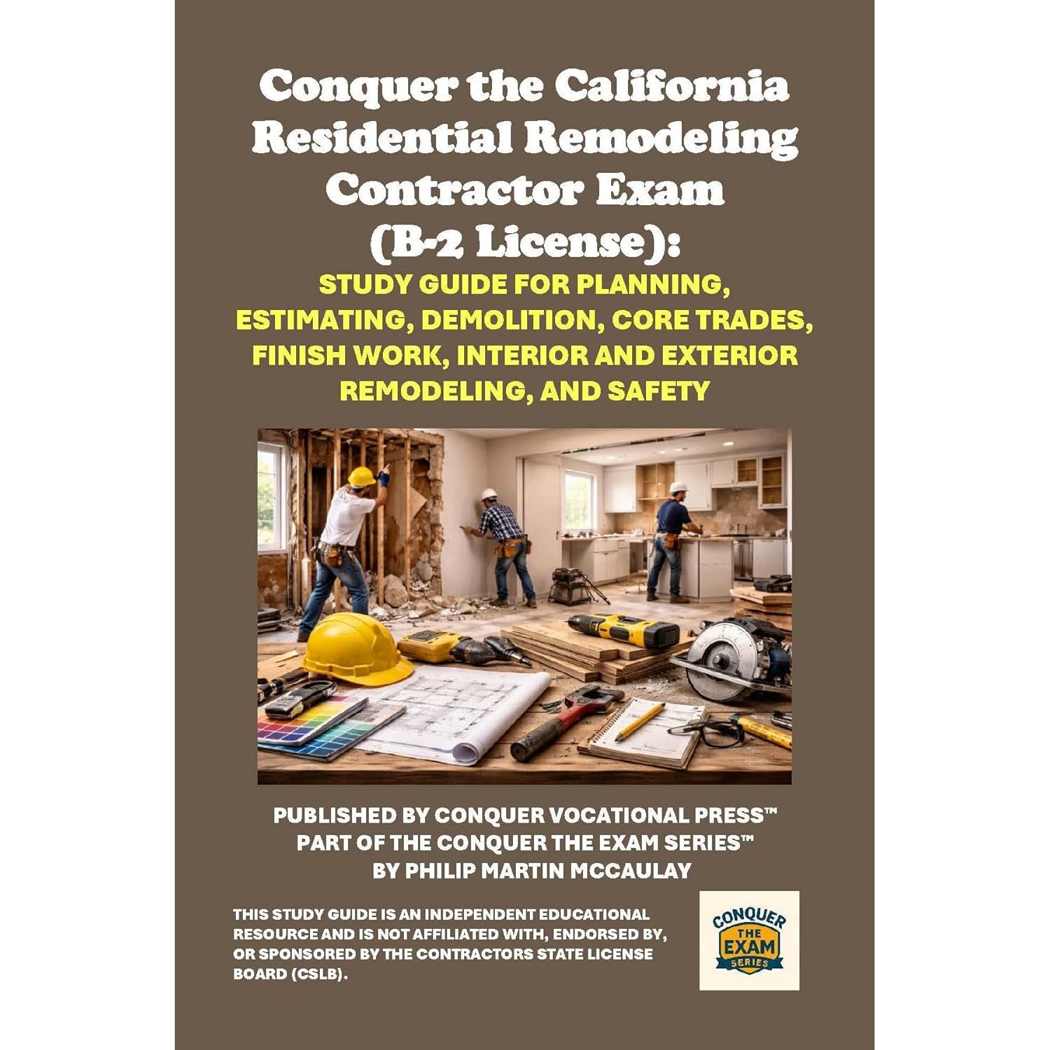 Conquer the California Residential Remodeling Contractor Exam (B-2 License): Study Guide for Planning, Estimating, Demolition, Core Trades, Finish Work, Interior and Exterior Remodeling, and Safety    
	                
	            

                 
                        Audible Audiobook 
                  
                        – Unabridged